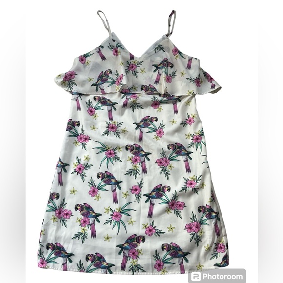 MOLLY BRACKEN Parrot-Print Mini Dress - Picture 4 of 6